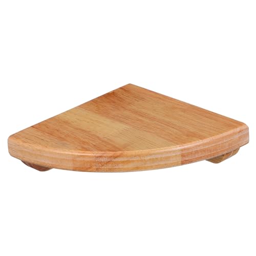 VALICLUD Wandregal aus Holz Eckregal Dekoratives Wandregal für Wohnzimmer Schlafzimmer Badezimmer Vielseitig Einsetzbar und Stilvolles Design für Aufbewahrung und Dekoration von VALICLUD