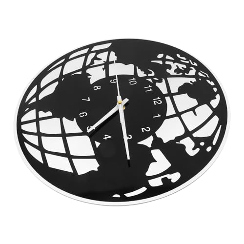 VALICLUD Wanduhr Weltkarte Retro Design Geräuschloses für Wohnzimmer Schlafzimmer und Büro Dekorative Wanduhren aus Kunststoff ohne Batterie VALICLUD Wanduhr Weltkarte Retro Design Geräuschloses für Wohnzimmer Schlafzimmer und Büro Dekorative Wanduhren aus Kunststoff ohne Batterie von VALICLUD