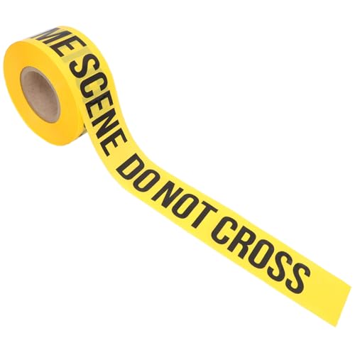 VALICLUD Warnband Non Adhesive Polizei Absperrband Gelb Schwarz Tatortabsperrung Sicherheitsabsperrung Vielseitig Einsetzbar für Baustellen und Gefahrenbereiche von VALICLUD