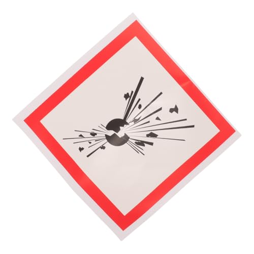 VALICLUD Warnschild Aufkleber Selbstklebend Haftetikett Sicherheitswarnung Deutlich Sichtbar für Glatte Oberflächen Geeignet von VALICLUD