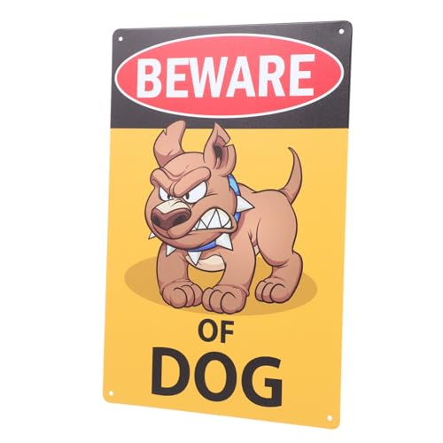VALICLUD Warnschild Hund aus Robustem Eisen Gartendekoration mit Abgerundeten Ecken Wetterfestes Garten Warnschild Vorsicht Hund für Innen und Außenbereich Sicher für Garten VALICLUD Warnschild Hund aus Robustem Eisen Gartendekoration mit Abgerundeten Ecken Wetterfestes Garten Warnschild Vorsicht Hund für Innen und Außenbereich Sicher für Garten von VALICLUD