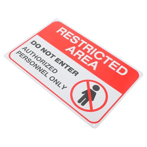 VALICLUD Warnschild Zutritt Verboten Robustes Warnzeichen für Garten Büro und Privatgrundstücke Einfach zu Montieren Klare Lesbarkeit für und Außenbereich von VALICLUD