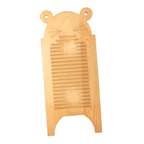 VALICLUD Waschbrett Reinigung Wäschebrett für zu Hause Wäscheschrubberbrett Scheuerbrett zum Wäschewaschen Wäschesafel Wäschebrett aus Holz Wäschewäsche Massivholz von VALICLUD