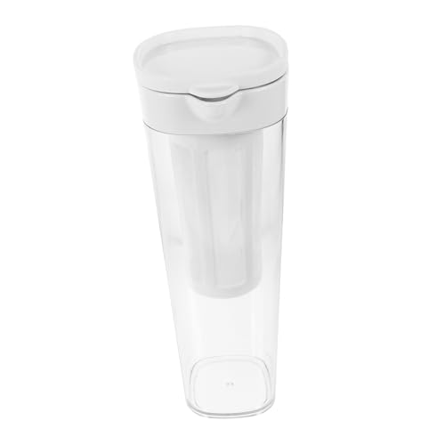 VALICLUD Wasserbehälter mit Feinem Filter Transparenter Haushaltskrug Leichter Wasserbehälter mit Filterfunktion Kompakt und Langlebig für den Heimgebrauch Sicher Verarbeitet von VALICLUD