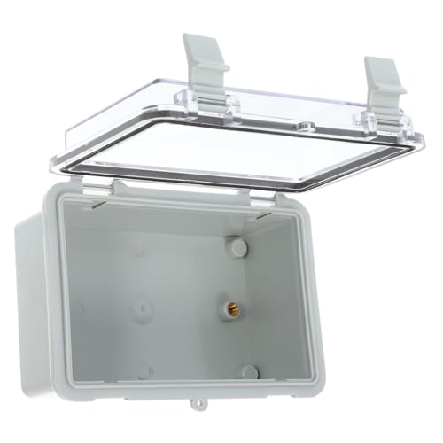 VALICLUD Wasserdichte Kunststoff Abzweigdose mit Transparentem Deckel Wetterfeste Anschlussdose für Außenbereich Robuste Plastikbox für Kabelanschlüsse und Projektinstallationen von VALICLUD