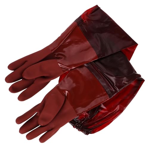 VALICLUD Wasserdichte Stichfeste Arbeitshandschuhe mit Extra Langen Ärmeln Isoliert und Robust aus Strapazierfähigem Bullensehnenmaterial für Gartenarbeit Reinigung und Outdoor einsatz bei VALICLUD Wasserdichte Stichfeste Arbeitshandschuhe mit Extra Langen Ärmeln Isoliert und Robust aus Strapazierfähigem Bullensehnenmaterial für Gartenarbeit Reinigung und Outdoor einsatz bei von VALICLUD