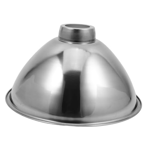 VALICLUD Wasserdichter Edelstahl Lampenschirm Industrie Outdoor Lampenabdeckung Vintage Design Langlebig Reflektierend für Werkstatt und Fabrikbeleuchtung von VALICLUD