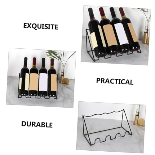 VALICLUD Weinregal mit Mehrfachen Rillen Kreativer Weinflaschenhalter Robuster Haushalts Weinständer für Küche Esszimmer Bar Stapelbares Design Platzsparend Langlebig für Weinsammlung von VALICLUD