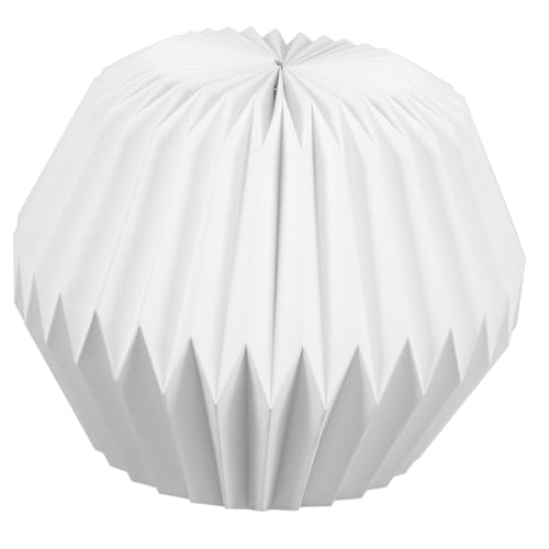 VALICLUD Weiße Faltbare DIY Papier Lampenschirm Hängelampe Geometrisches Origami Design Dekorative Leuchte für Wohnzimmer und Schlafzimmer Einfach zu Montieren Warmes Diffuses Licht VALICLUD Weiße Faltbare DIY Papier Lampenschirm Hängelampe Geometrisches Origami Design Dekorative Leuchte für Wohnzimmer und Schlafzimmer Einfach zu Montieren Warmes Diffuses Licht von VALICLUD