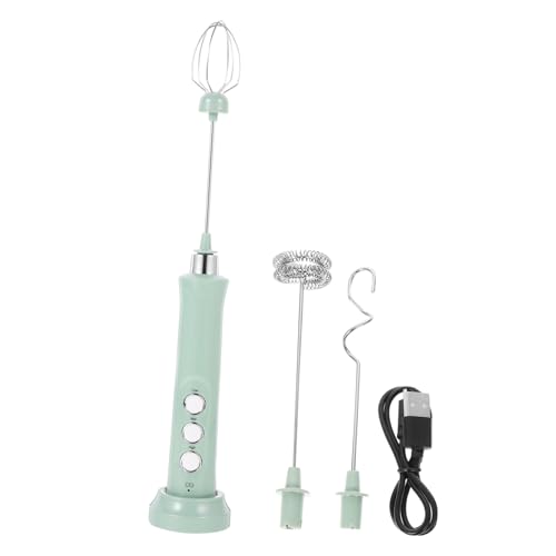 VALICLUD Wiederaufladbarer Mini Handmixer Elektrischer Milchaufschäumer USB Tragbarer Milchaufschäumer Schaummacher für Kaffee Cappuccino Latte von VALICLUD