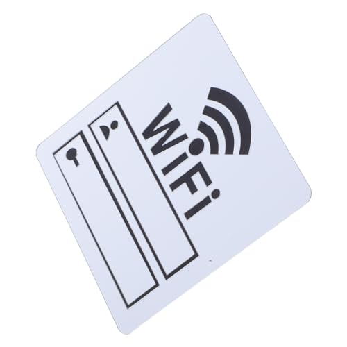 VALICLUD Wlan-schild Aufkleber Passend Für Büro Und Zuhause Wiederbeschreibbar Feuchtigkeitsbeständig Einfache Montage Hochglänzende Spiegeloberfläche Für Klare Sichtbarkeit von VALICLUD