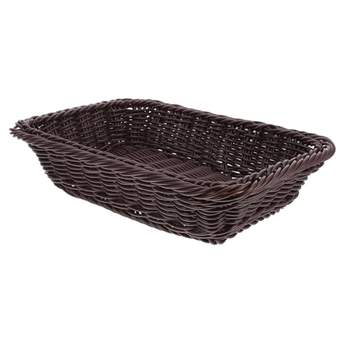 VALICLUD Woven Bread Basket Oval Small Deep Colored Storage Basket For Kitchen Dining Room Elegant Centerpiece Fruit Snack Holder VALICLUD Woven Bread Basket Oval Small Deep Colored Storage Basket For Kitchen Dining Room Elegant Centerpiece Fruit Snack Holder von VALICLUD