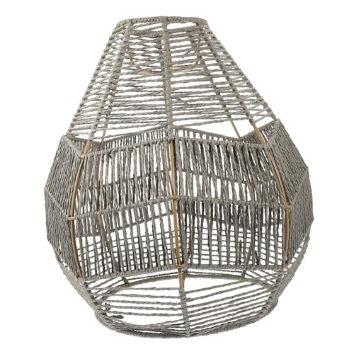 VALICLUD Woven Lampenschirm Deckenleuchte Ersatz Lampenabdeckung Dekorativ Für Wohnzimmer Hotel Restaurant Esszimmer Boho Stil Rustikale Beleuchtung VALICLUD Woven Lampenschirm Deckenleuchte Ersatz Lampenabdeckung Dekorativ Für Wohnzimmer Hotel Restaurant Esszimmer Boho Stil Rustikale Beleuchtung von VALICLUD