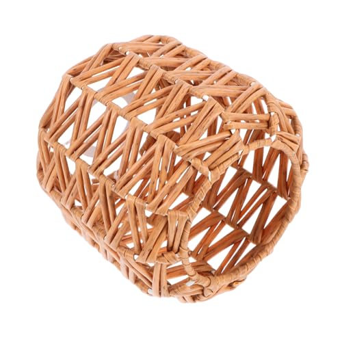 VALICLUD Woven Lampenschirm aus Kunst rattan Kleiner Boho Lampenschirm für Deckenleuchte Strapazierfähig und Lichtdiffusierend Geeignet für Esszimmer Gästehaus Retro Dekoration von VALICLUD