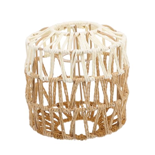 VALICLUD Woven Lampshade Deckenleuchte Lampenschirm aus Papierseil Handgefertigt Warmes Licht Wohnzimmer Esszimmer Dekoration Fassung Öffnung von VALICLUD