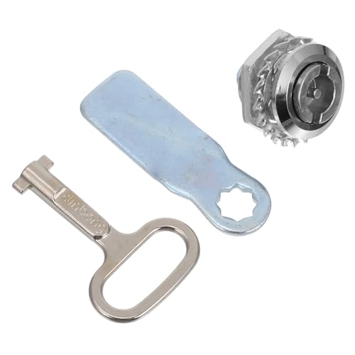 VALICLUD Zinklegierung Rundzylinderschloss mit Schlüssel Modell Schlossset für Elektroverteilerkasten Gas und Mülltonnenschloss Rostbeständig Kompatibel für Schränke Briefkästen und von VALICLUD