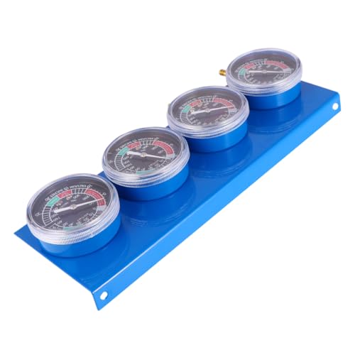 VALICLUD Zylinder Vakuum Manometer Balancer Kit Präzises Vergaser Synchronisationswerkzeug Metallbasis für Einfache Kraftstoffzufuhr Ansaugsynchronisation Zylinder maschinen von VALICLUD