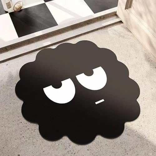Haushalt Badezimmer Bodenmatte, Bad Bodenmatte Fun Expression Pack Haushalt Bad Bodenmatte Weiche Kieselgur Schlamm (Color : 1 UK, Size : 60 * 60cm) von VALISS