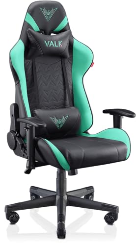 VALK Nyx - Gaming Stuhl, Gamerstuhl, Liegeposition 160º, Armlehnen 2D, Atmungsaktiv, Ergonomisch, Schreibtischstuhl, Bürostuhl (Mintgrün) von VALK