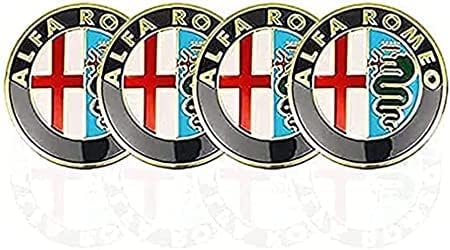 VALKEM 4 Stück Nabendeckel für Alfa Romeo GT Giulia Giulietta 50mm, Wasserdicht Rostfrei Auto Radnabendeckel Zierdeckel, Felgendeckel Staubdicht Radnabenabdeckung Schmücken Zubehör VALKEM 4 Stück Nabendeckel für Alfa Romeo GT Giulia Giulietta 50mm, Wasserdicht Rostfrei Auto Radnabendeckel Zierdeckel, Felgendeckel Staubdicht Radnabenabdeckung Schmücken Zubehör von VALKEM