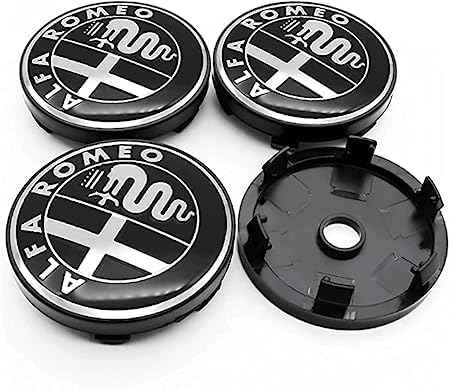 VALKEM 4 Stück Nabendeckel für Alfa Romeo Giulia 60mm, Wasserdicht Rostfrei Auto Radnabendeckel Zierdeckel, Felgendeckel Staubdicht Radnabenabdeckung Schmücken Zubehör VALKEM 4 Stück Nabendeckel für Alfa Romeo Giulia 60mm, Wasserdicht Rostfrei Auto Radnabendeckel Zierdeckel, Felgendeckel Staubdicht Radnabenabdeckung Schmücken Zubehör von VALKEM