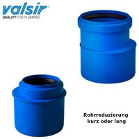 Valsir - triplus Übergangsrohr (htr), Reduzierstück, mit Steckmuffe DN50/40, lang von VALSIR