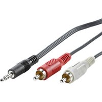 11.99.4341 Klinke Audio Anschlusskabel [1x Klinkenstecker 3.5 mm - 2x Cinch-Stecker] 1.50 m Sc - Value von VALUE