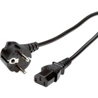19.99.1017 Strom Verbindungskabel Schwarz 0.60 m - Value von VALUE