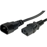 19.99.1505 Strom Verbindungskabel Schwarz 0.50 m - Value von VALUE