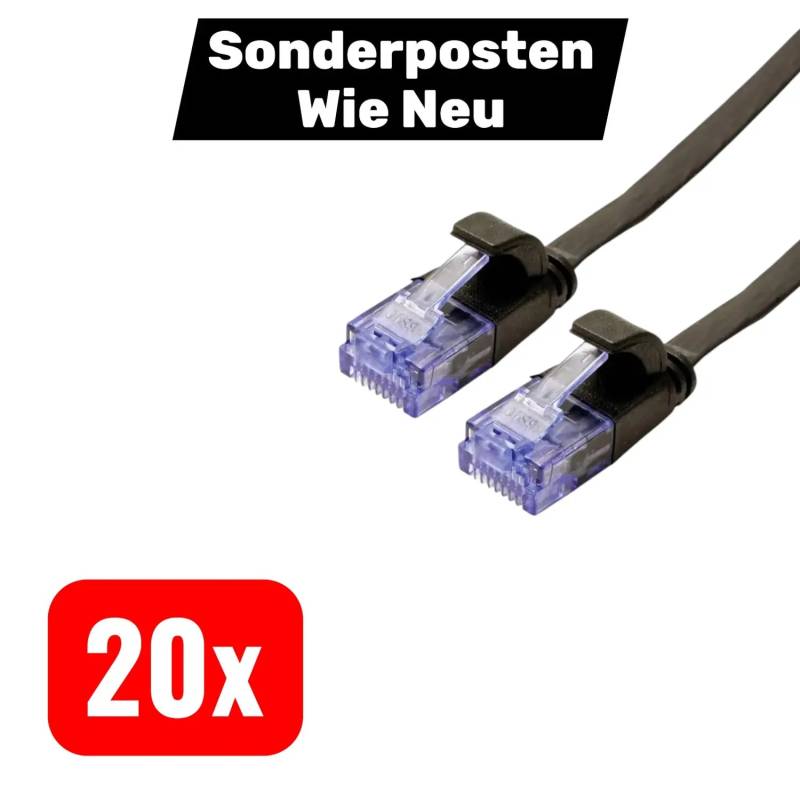 B-Ware Value Patchkabel Netzwerkkabel Kat.6 A Cat.6a Flachkabel Utp Schwarz 5 M 20 Stück B-Ware Value Patchkabel Netzwerkkabel Kat.6 A Cat.6a Flachkabel Utp Schwarz 5 M 20 Stück von VALUE