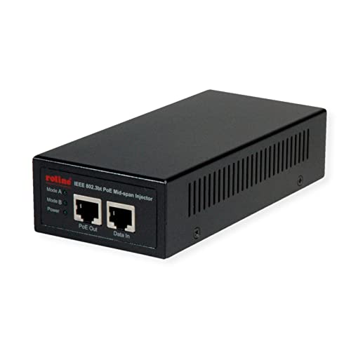 ROLINE Gigabit PoE++ Mid-Span Injektor (IEEE 802.3bt), 90W von VALUE