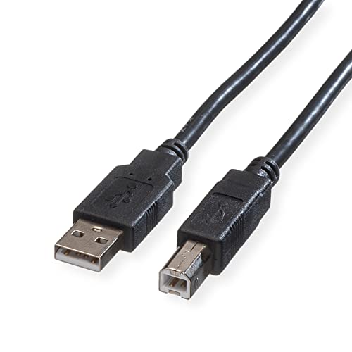 ROLINE USB 2.0 Kabel, Typ A-B, schwarz, 1,8 m von VALUE