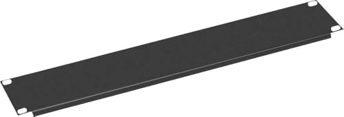 VALUE 19"-Blindplatte 2 HE, schwarz von VALUE