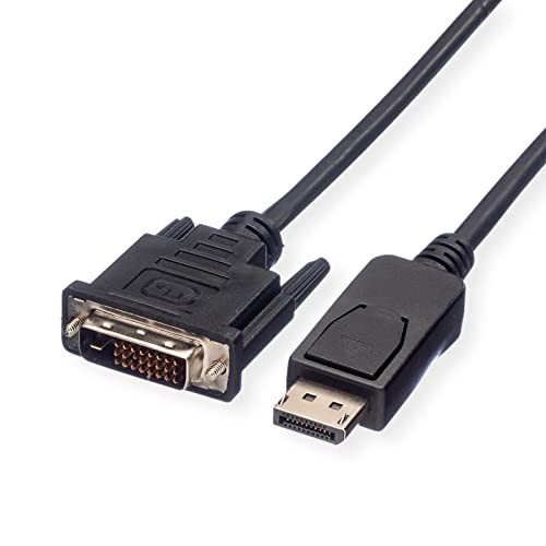 VALUE DisplayPort Kabel DP ST - DVI (24+1) ST, LSOH, schwarz, 2 m von VALUE