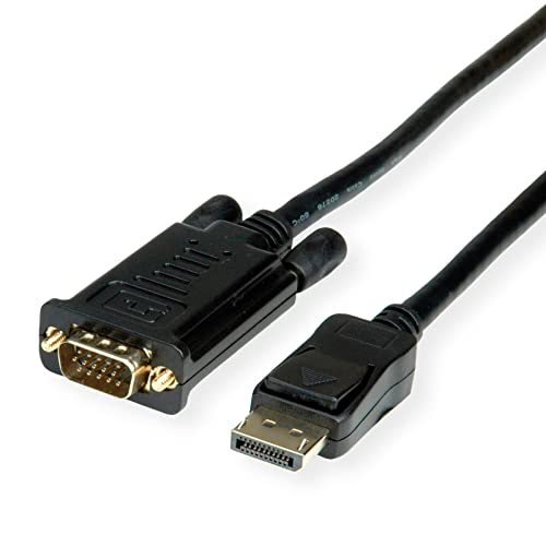 VALUE Kabel DisplayPort-VGA, DP ST - VGA ST, schwarz, 2 m von VALUE