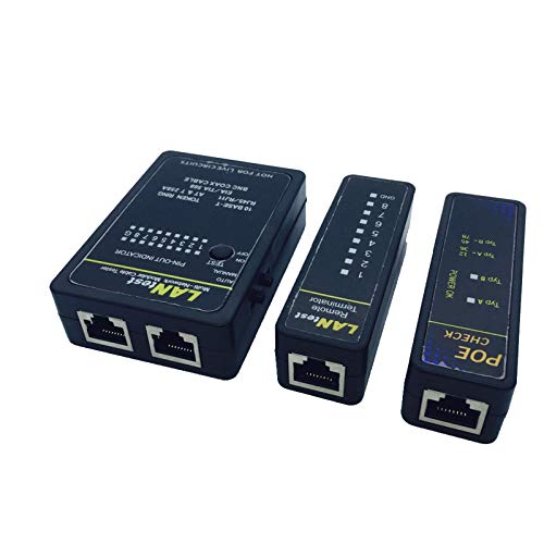 VALUE LANtest Multi-Network Kabel- & PoE-Tester, Schwarz von VALUE
