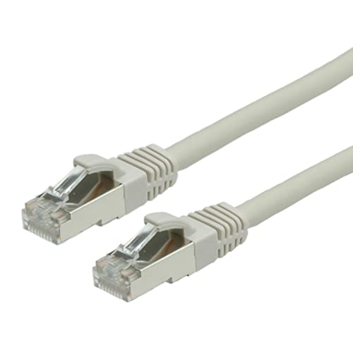 VALUE Patchkabel Kat.6 (Class E) S/FTP (PiMF), LSOH, grau, 0,5 m von VALUE
