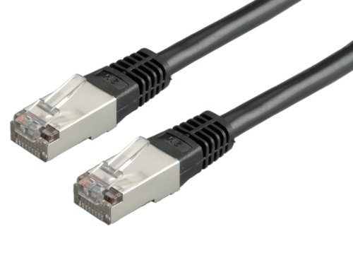 VALUE Patchkabel Kat.6 (Class E) S/FTP (PiMF), schwarz, 5 m von VALUE