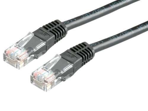 VALUE Patchkabel Kat.6 (Class E) UTP, schwarz, 2 m von VALUE