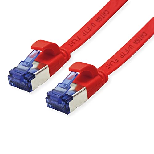 VALUE Patchkabel Kat.6A (Class EA) FTP, extra-flach, rot, 2 m von VALUE