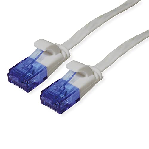 VALUE Patchkabel Kat.6A (Class EA) UTP, extra-flach, grau, 0,5 m von VALUE