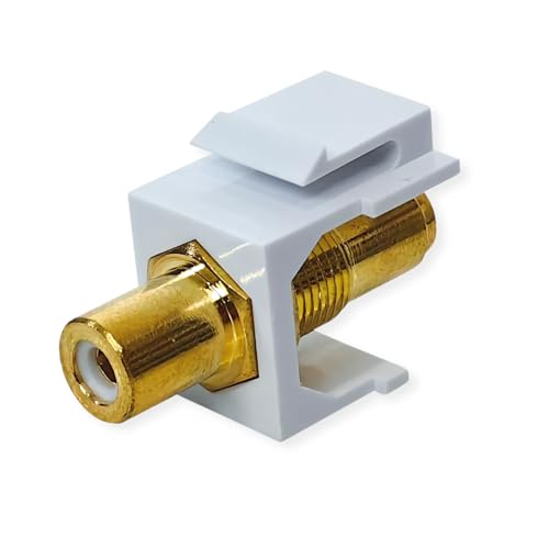 VALUE RCA-Keystone-Kupplung, Kunststoff, weiß von VALUE