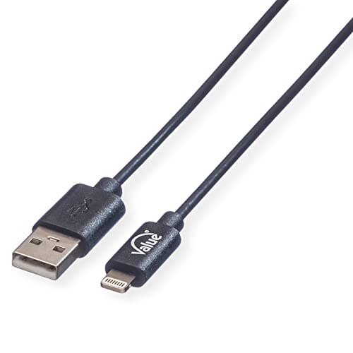 VALUE USB 2.0 Sync- & Ladekabel mit Lightning Connector, 1,8 m VALUE USB 2.0 Sync- & Ladekabel mit Lightning Connector, 1,8 m von VALUE