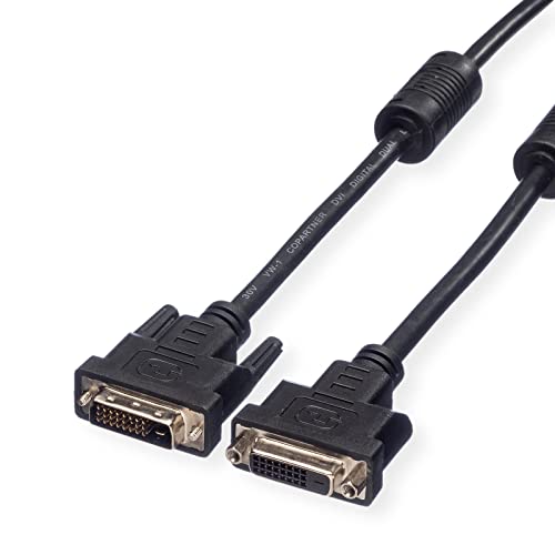 VALUE Verlängerungskabel DVI, DVI ST-BU, (24+1) dual link, 3 m von VALUE