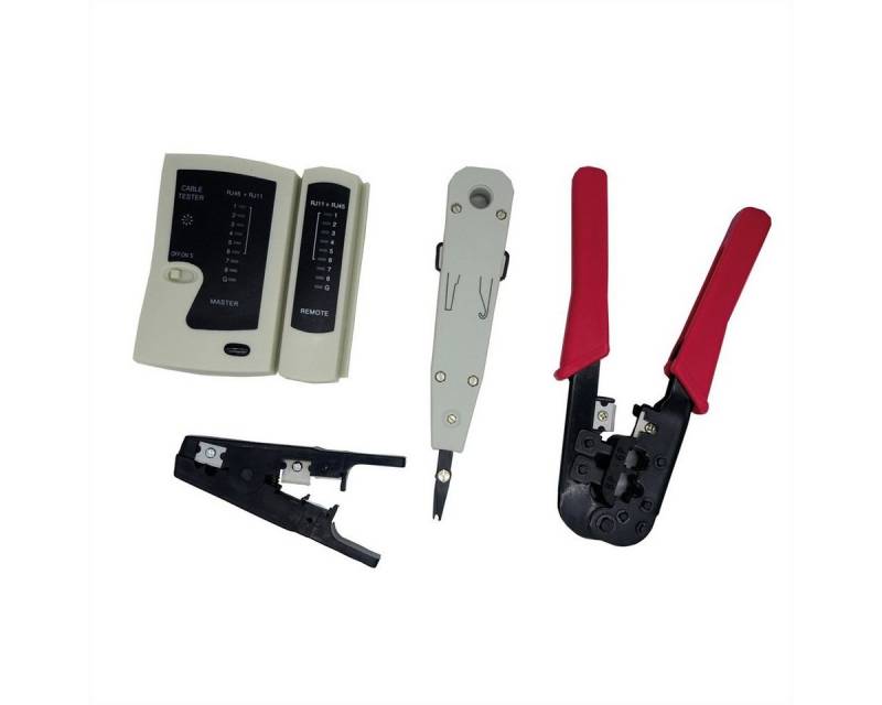 VALUE Werkzeugset Netzwerk Werkzeug-Set, 4-teilig, mit Tasche von VALUE
