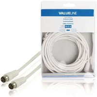 Valueline - Antennenkabel F-Hane, Quick connect - F-Hane, Quick connect 10,0 m Weiß von VALUELINE