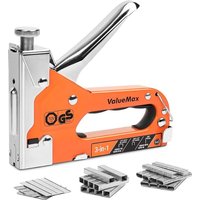 Valuemax - 3-in-1 Handtacker Set mit 3000 Klammern -tüv gs geprüft- Profi Tacker für Holz, Typ 140/28/8 leistungsstarker Tackerpistole mit von VALUEMAX