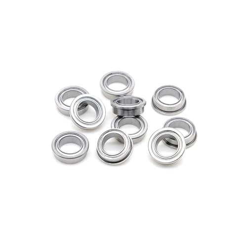 10 Stück FR168ZZ 6,35x9,525x3,175 mm Hochwertiges ABEC-7 Shielded Bearing Zoll-Serie 1/4 x 3/8 x 1/8 Zoll Mini-Flanschkugellager von VAMOARPOL