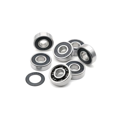 6001RS Hybrid Keramik Lager 12 * 28 * 8mm ABEC-7 1PC Fahrrad Tretlager & Ersatzteile 6001 RS 2RS Si3N4 Kugellager 6001-2RS von VAMOARPOL
