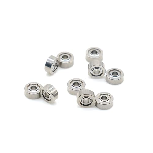 Hochpräzise ABEC-7-Klasse, 10 Stück MR62ZZ (2 x 6 x 2,5 mm), metallgeschirmte Präzisionskugellager, Mini-Lager von VAMOARPOL
